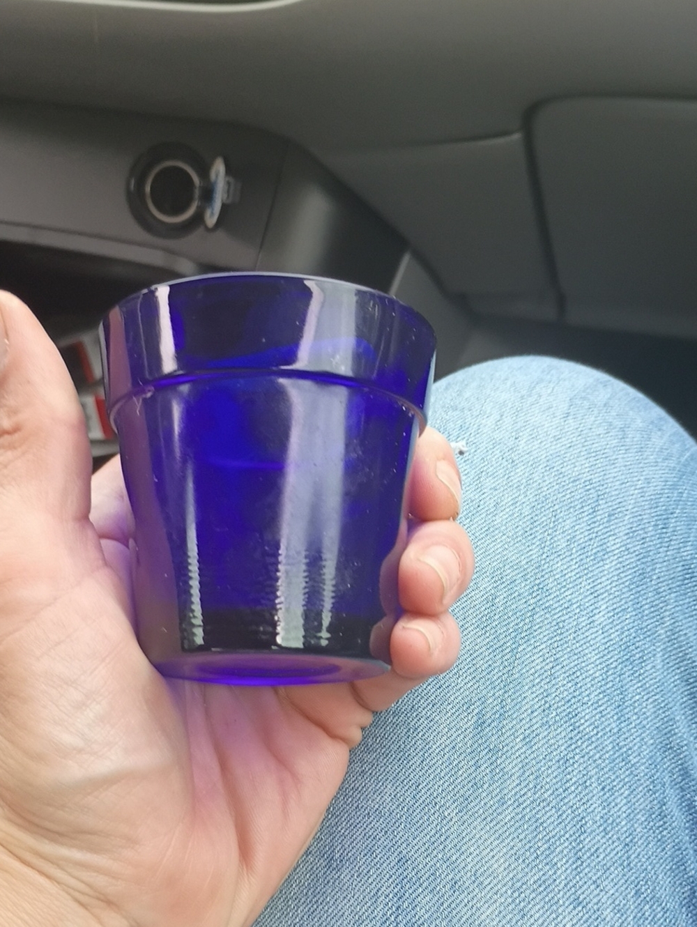 Cobalt Vintage Blue Glass Tumbler